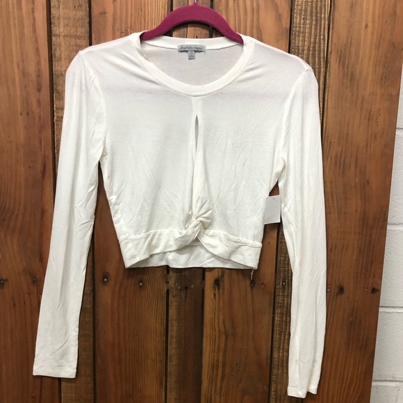 NWT Charlotte Russe size medium white crop top - Picture 3 of 8
